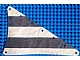 invID: 220902823 P-No: sailbb15  Name: Cloth Sail Triangular 15 x 22 with Black Thick Stripes Pattern