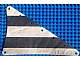 invID: 220902938 P-No: sailbb15  Name: Cloth Sail Triangular 15 x 22 with Black Thick Stripes Pattern