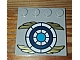 invID: 164955679 P-No: 6179pb054  Name: Tile, Modified 4 x 4 with Studs on Edge with Blue and White Target with Gold Wings Pattern