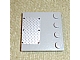 invID: 222088748 P-No: 6179pb029  Name: Tile, Modified 4 x 4 with Studs on Edge with 6 Black Rivets on Small Silver Tread Plate Pattern (Sticker) - Set 7945