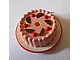 invID: 223341163 P-No: 33013pb02  Name: Cake with Red Cherries, Chocolate Wedges and Pink Frosting Pattern