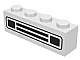 invID: 225823672 P-No: 3010p20w  Name: Brick 1 x 4 with Car Grille White Pattern