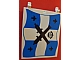 invID: 226447027 P-No: 2525px2  Name: Flag 6 x 4 with Black Crossed Cannons and Crown with Black Dots over Blue and White Cross Pattern on Both Sides