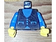 invID: 229685906 P-No: 973pb0069c01  Name: Torso Vest with Pockets and Buttons over Blue Shirt Pattern / Blue Arms / Yellow Hands