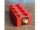 invID: 230576843 P-No: 3001oldpb10  Name: Brick 2 x 4 with Classic Fire Logo Pattern on One End (Sticker) - set 374-1