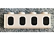 invID: 230585328 P-No: 3010pb050  Name: Brick 1 x 4 with 4 Black Airplane Windows Pattern (Sticker) - Set 2532