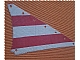 invID: 232068362 P-No: sailbb23  Name: Cloth Sail Triangular 14 x 22 with Red Thick Stripes Pattern