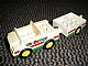invID: 20267923 P-No: 2218c03pb01  Name: Duplo Car with 2 x 2 Studs and Green Base with Red Stripe and Octan Logo Pattern
