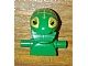 invID: 151282073 P-No: 85946pb01  Name: Minifigure, Head, Modified Frenzy Pattern with Lime Eyes and Open Jagged Mouth, Torso Extension with Handles