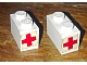 invID: 151850703 P-No: 3004pb109  Name: Brick 1 x 2 with Red Cross Pattern on Both Ends (Stickers) - Set 606-1