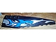 invID: 157235241 P-No: 42060px5  Name: Wedge 12 x 3 Right with Blue Shark and Silver Wave Pattern