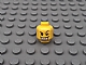 invID: 234914410 P-No: 3626pb0302  Name: Minifigure, Head Male Arched Eyebrow, White Teeth with Gold Tooth, Coarse Stubble Pattern