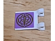 invID: 234997672 P-No: 2335pb121  Name: Flag 2 x 2 Square with Gold Sword and Celtic Knot on Medium Lavender Background Pattern (Sticker) - Set 41051