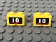 invID: 235956267 P-No: 3004px3  Name: Brick 1 x 2 with White Number 10 Marker Pattern