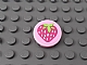 invID: 238350540 P-No: 4150pb157  Name: Tile, Round 2 x 2 with Strawberry Pattern (Sticker) - Set 41035