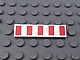 invID: 238491260 P-No: 2431pb480  Name: Tile 1 x 4 with 5 Red Stripes Pattern (Sticker) - Set 9493