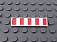 invID: 238491323 P-No: 2431pb480  Name: Tile 1 x 4 with 5 Red Stripes Pattern (Sticker) - Set 9493