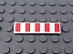 invID: 238491341 P-No: 2431pb480  Name: Tile 1 x 4 with 5 Red Stripes Pattern (Sticker) - Set 9493