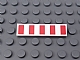 invID: 238491518 P-No: 2431pb480  Name: Tile 1 x 4 with 5 Red Stripes Pattern (Sticker) - Set 9493