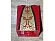 invID: 181718152 P-No: 3678bpb021  Name: Slope 65 2 x 2 x 2 with Bottom Tube with Minifigure Dress / Skirt / Robe, Gold Panel with Dark Red Trim and Background Pattern