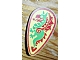 invID: 239386042 P-No: 2586p4b  Name: Minifigure, Shield Ovoid with Green and Red Dragon on Yellow Background Pattern