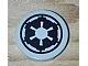 invID: 174835271 P-No: 4150ps5  Name: Tile, Round 2 x 2 with SW Imperial Logo Pattern