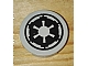 invID: 240565915 P-No: 4150ps5  Name: Tile, Round 2 x 2 with SW Imperial Logo Pattern