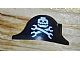 invID: 191524771 P-No: 2528pb07  Name: Minifigure, Headgear Hat, Pirate Bicorne with Minifigure Skull and Wrenches Crossbones Pattern