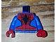 invID: 191446533 P-No: 973pb2280c01  Name: Torso Spider-Man Costume 6 Black Webs and Large Spiders Pattern / Blue Arms / Red Hands