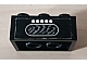 invID: 240748383 P-No: 3002oldpb09  Name: Brick 2 x 3 with 5 White Dots and Speaker Grille (Radio) Pattern (Sticker) - Set 294