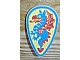 invID: 204913625 P-No: 2586p4c  Name: Minifigure, Shield Ovoid with Blue and Red Dragon on Yellow Background Pattern