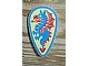 invID: 241180124 P-No: 2586p4c  Name: Minifigure, Shield Ovoid with Blue and Red Dragon on Yellow Background Pattern