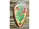 invID: 241180149 P-No: 2586p4b  Name: Minifigure, Shield Ovoid with Green and Red Dragon on Yellow Background Pattern
