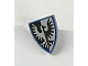 invID: 242528850 P-No: 3846px9  Name: Minifigure, Shield Triangular  with Black and White Falcon with Blue Border Pattern