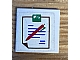 invID: 242758918 P-No: 3068pb0118  Name: Tile 2 x 2 with Hospital Chart with Brown Outline, Blue Text, and Red and Green Pen Pattern (Sticker) - Sets 5874 / 5875 / 5876