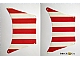 invID: 226966884 P-No: sailbb04  Name: Cloth Sail 27 x 17 Top with Red Thick Stripes Pattern