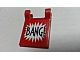 invID: 197782635 P-No: 2335pb164  Name: Flag 2 x 2 Square with 'BANG!' Large Font and White Starburst Explosion Vertical Pattern on Both Sides (Stickers) - Set 70906