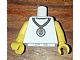 invID: 243408471 P-No: 973pb0786c01  Name: Torso Gold Necklace with Dollar Sign Medallion Pattern / Yellow Arms / Yellow Hands
