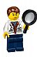 invID: 245934447 M-No: col309  Name: City Jungle Scientist - White Lab Coat with Test Tubes, Dark Blue Legs, Reddish Brown Parted Hair, Scowl