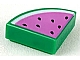 invID: 246931127 P-No: 25269pb005  Name: Tile, Round 1 x 1 Quarter with Dark Pink Watermelon Pattern