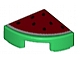 invID: 246931725 P-No: 25269pb002  Name: Tile, Round 1 x 1 Quarter with Red Watermelon Pattern
