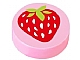 Lot ID: 246936218 P-No: 98138pb015 Name: Tile, Round 1 x 1 with Strawberry Pattern invID: 246936218 P-No: 98138pb015 Name: Tile, Round 1 x 1 with Strawberry Pattern