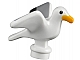 invID: 248783940 P-No: 12891pb01  Name: Bird, Seagull with Bright Light Orange Beak and Black and Light Bluish Gray Wings Pattern