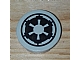 invID: 250606659 P-No: 4150ps5  Name: Tile, Round 2 x 2 with SW Imperial Logo Pattern