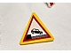 invID: 250936293 P-No: 892pb012  Name: Road Sign 2 x 2 Triangle with Clip with Car Falling into Water Pattern (Sticker) - Set 7994