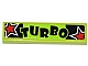 Lot ID: 250530545 P-No: 2431pb327 Name: Tile 1 x 4 with 'TURBO' and 2 Red Stars Pattern (Sticker) - Set 60055 invID: 250530545 P-No: 2431pb327 Name: Tile 1 x 4 with 'TURBO' and 2 Red Stars Pattern (Sticker) - Set 60055