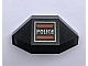 invID: 253156705 P-No: 2468pb02  Name: Panel 3 x 3 x 6 Corner Convex with Space Police I Logo Pattern Model Left Side