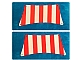 invID: 253303308 P-No: sailbb05  Name: Cloth Sail 30 x 15 Bottom with Red Thick Stripes Pattern