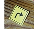 invID: 253989899 P-No: 30258pb005  Name: Road Sign 2 x 2 Square with Clip with Arrow Right Turn Pattern