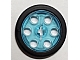 invID: 254634508 P-No: 4185c01  Name: Technic Wedge Belt Wheel (Pulley) with Black Technic Wedge Belt Wheel Tire (4185 / 2815)